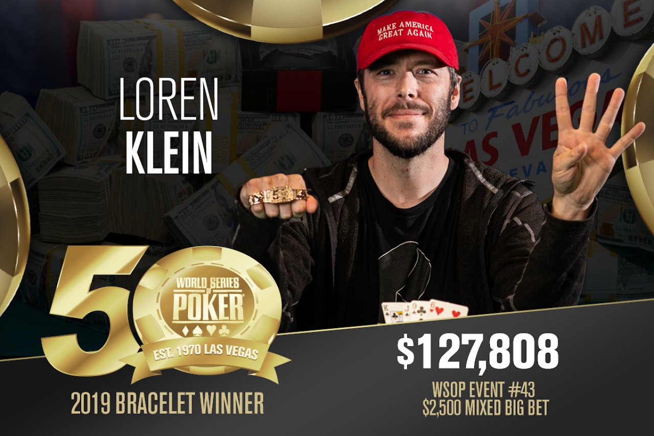 Лорен Кляйн выиграл четвертый браслет WSOP за 4 года подряд